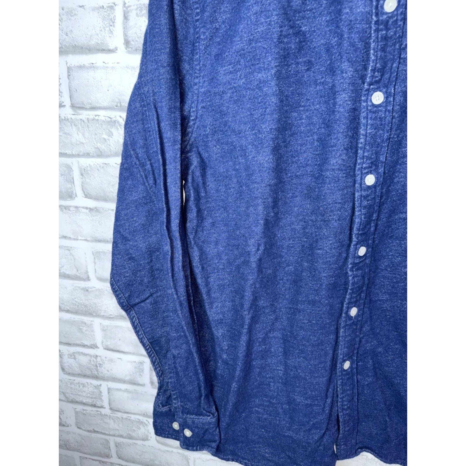 Vintage VINTAGE Stussy Blue Long Sleeve Button-Down Shirt Mens M Size US M / EU 48-50 / 2 - 5 Thumbnail