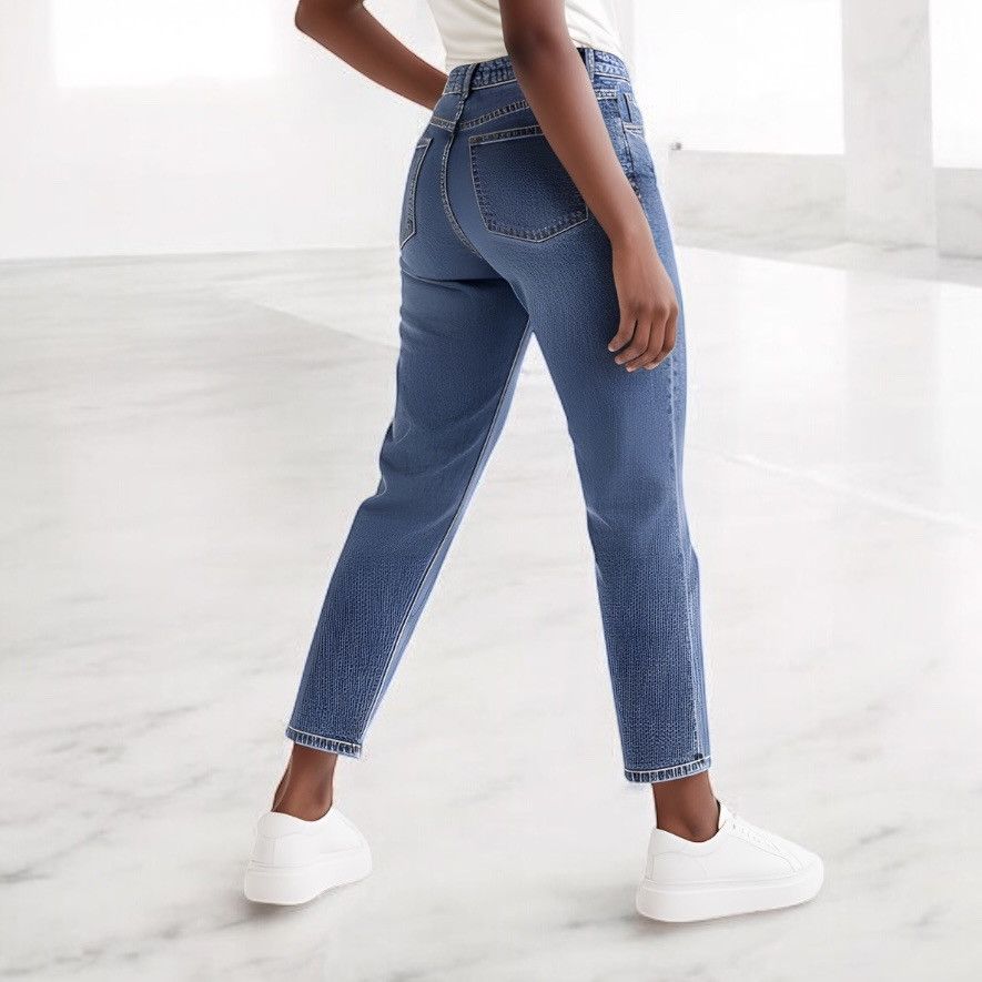 Camila Coelho Camila Coelho Women’s Blue Straight Ankle Jeans Sz 8 Size 30" / US 8 / IT 44 - 3 Thumbnail