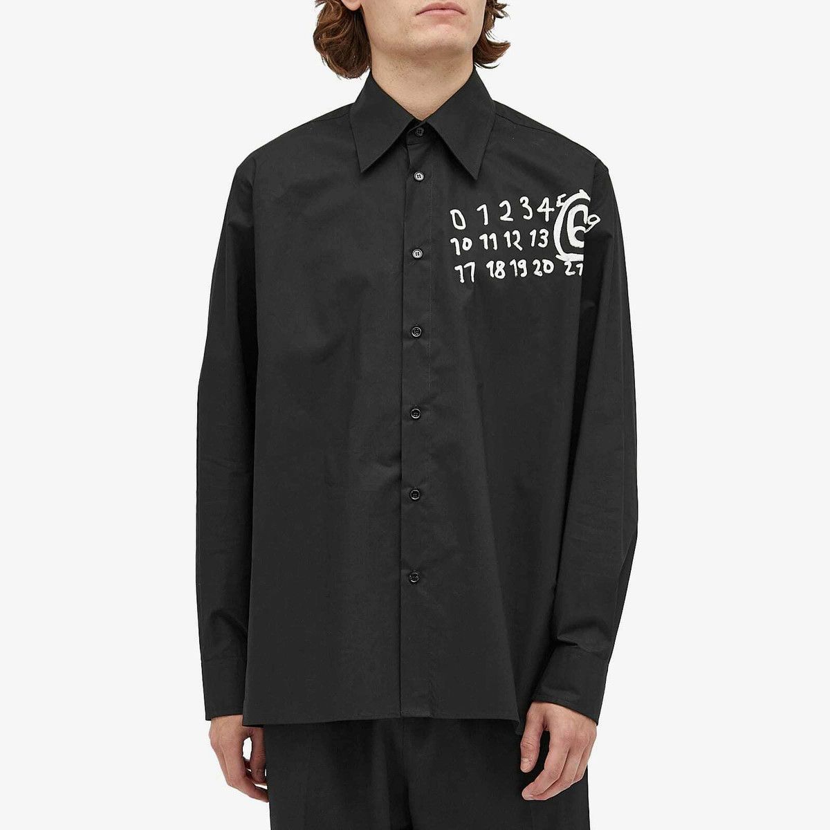 Maison Margiela oc11z0825 Poplin Shirt in Black Size US S / EU 44-46 / 1 - 2 Thumbnail