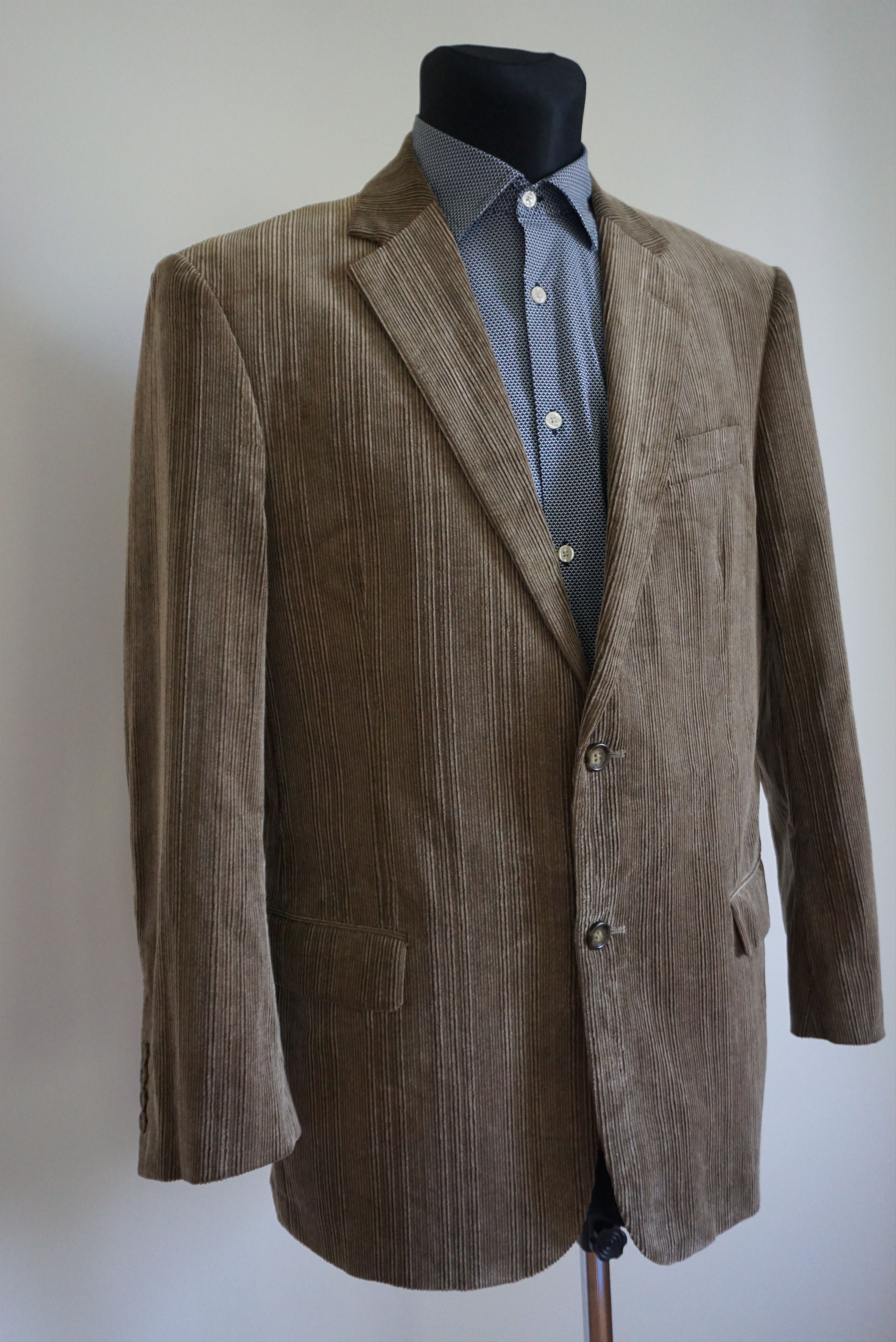 Vintage Rappson L casual jacket 50 UK 40 blazer corduroy cord suit Size 40R - 1 Thumbnail