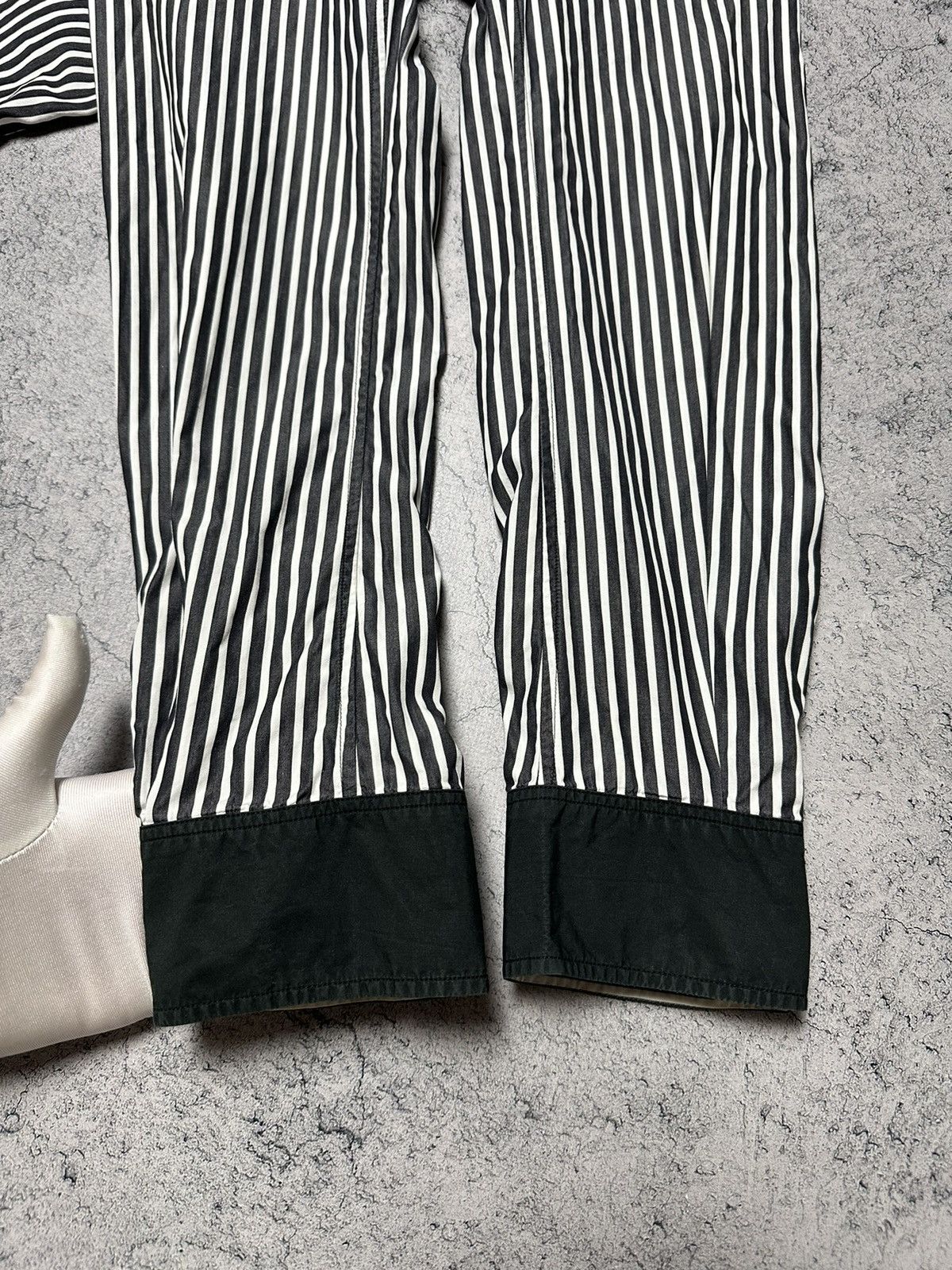 Balenciaga Vintage Balenciaga Striped Button Up Shirts Size US M / EU 48-50 / 2 - 6 Thumbnail