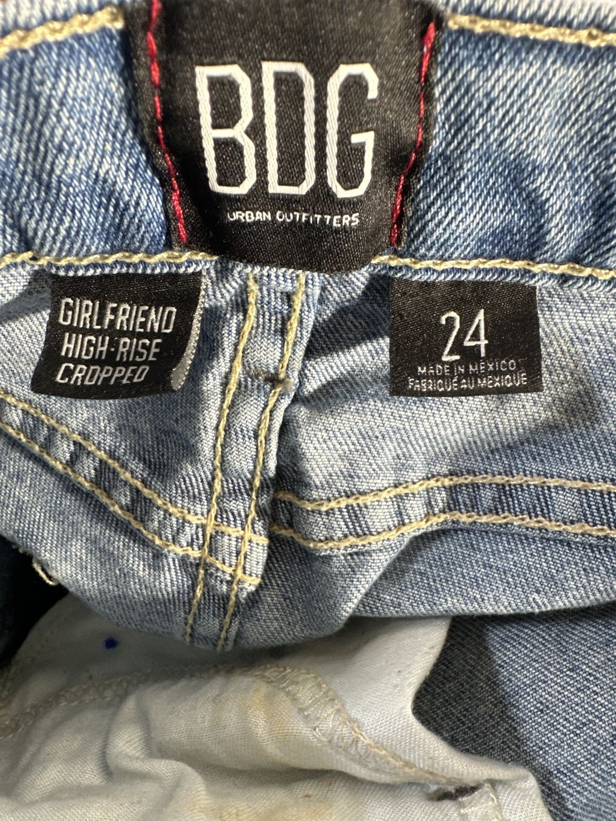Bdg BDG Girlfriend High Rise Cropped Jeans Size 24" / US 00 / IT 34 - 5 Thumbnail