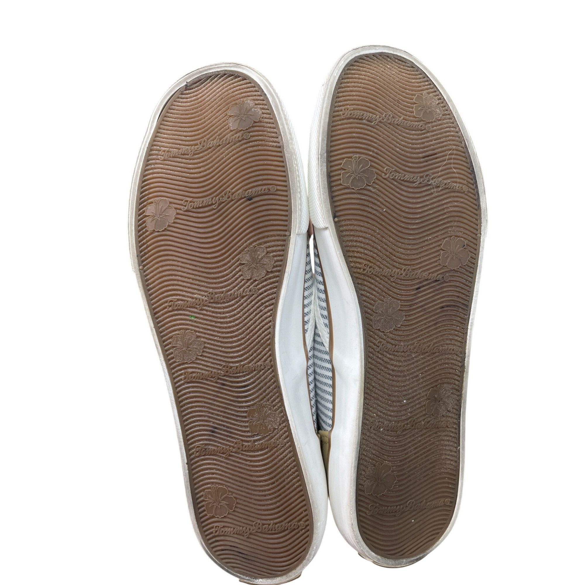 Tommy Bahama Tommy Bahama womans blue tan Slip-On loafers shoes Size 10 S Size US 9.5 / IT 39.5 - 5 Thumbnail