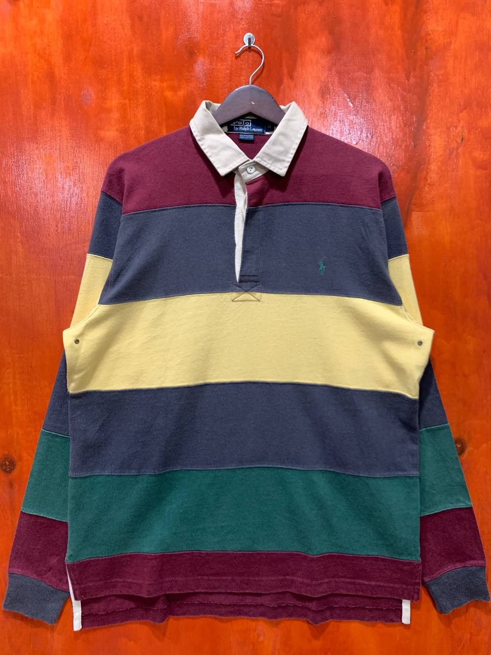 Rugby Ralph Lauren 2000s POLO RALPH LAUREN STRIPES POLO RUGBY SHIRT Size US M / EU 48-50 / 2 - 1 Thumbnail