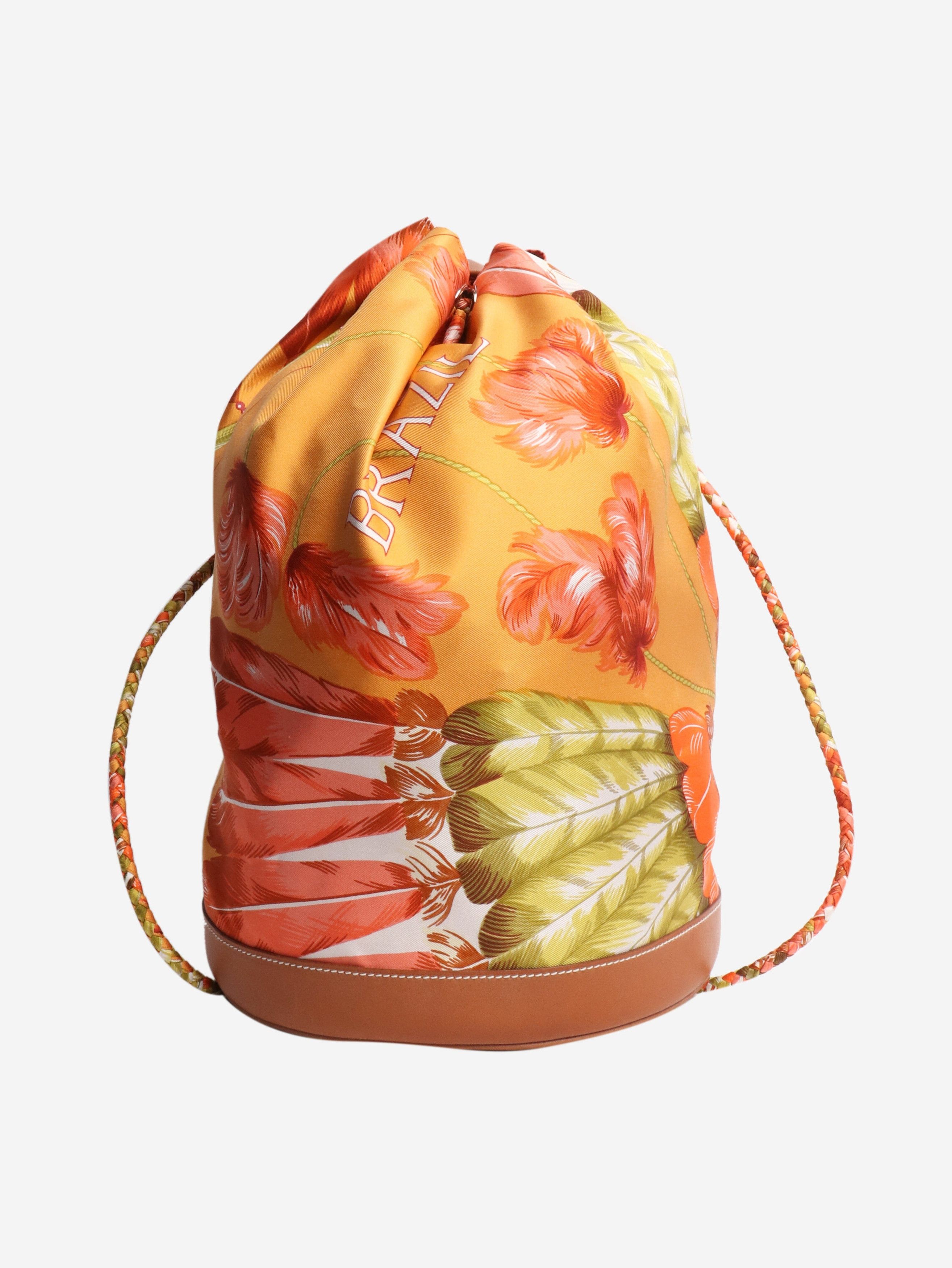 Other Orange Brazil satin cool backpack Size ONE SIZE - 1 Thumbnail