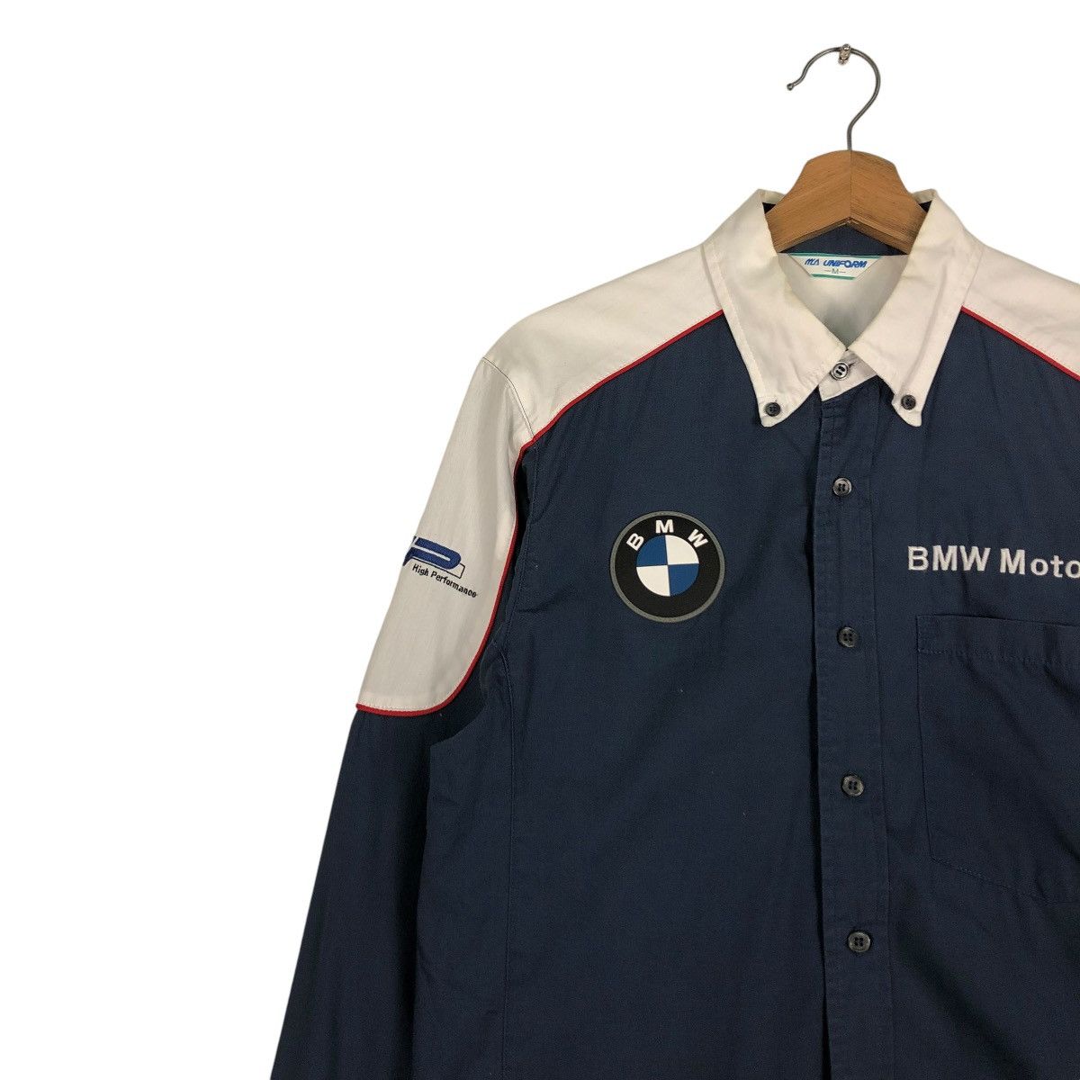 Japanese Brand 🔥VINTAGE WORK SHIRT RACING JACKET BMW MOTORRAD BIG LOGO Size US M / EU 48-50 / 2 - 7 Thumbnail