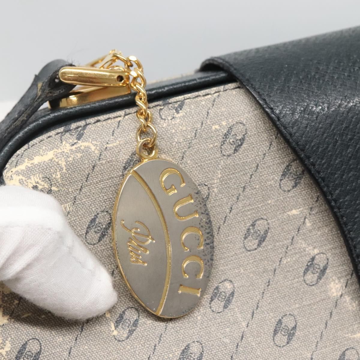 Gucci GUCCI Shoulder Bag Pvc Leather Navy Gold 116 02 107 Size ONE SIZE - 14 Thumbnail