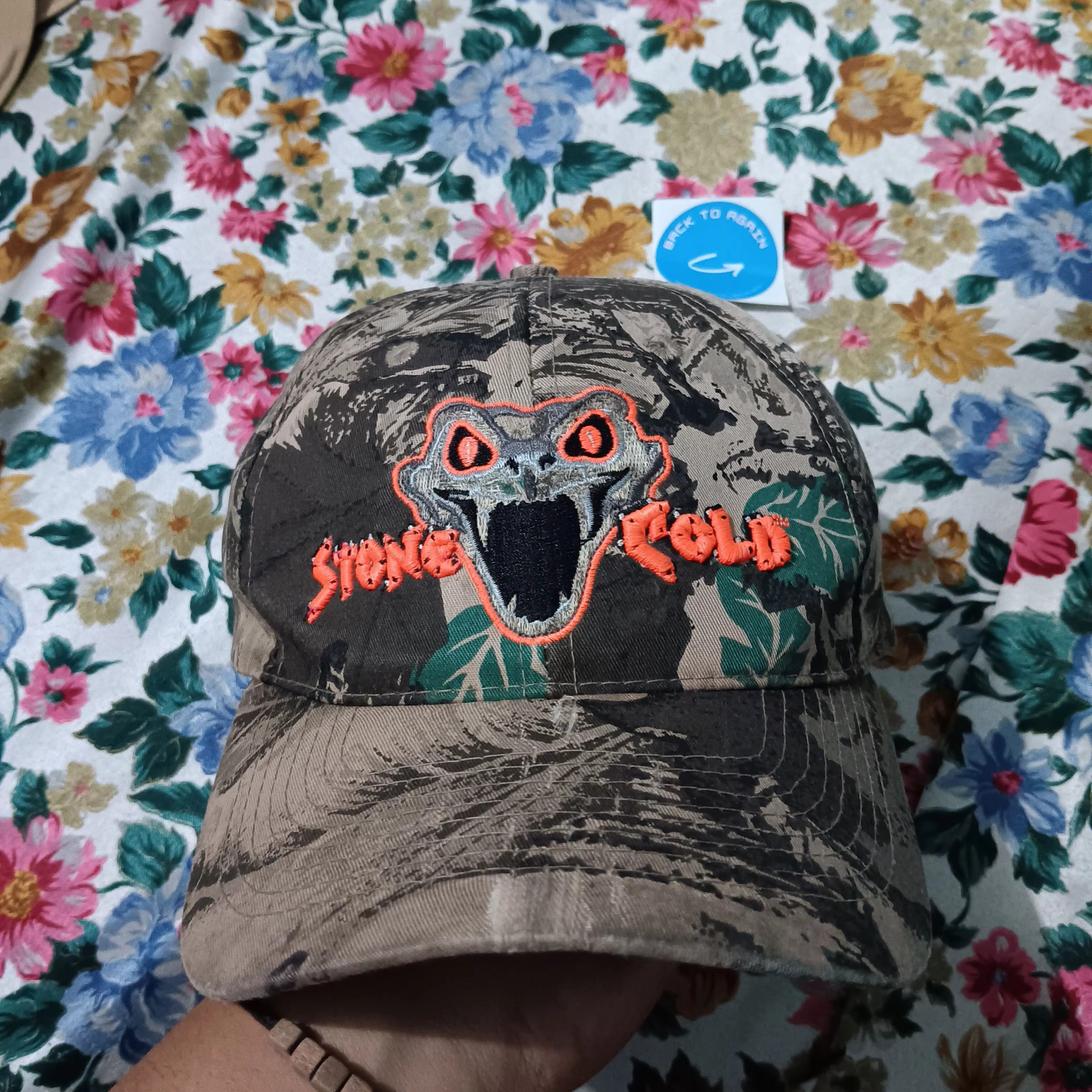 Vintage STONE COLD AUSTIN COBRA Camo hat