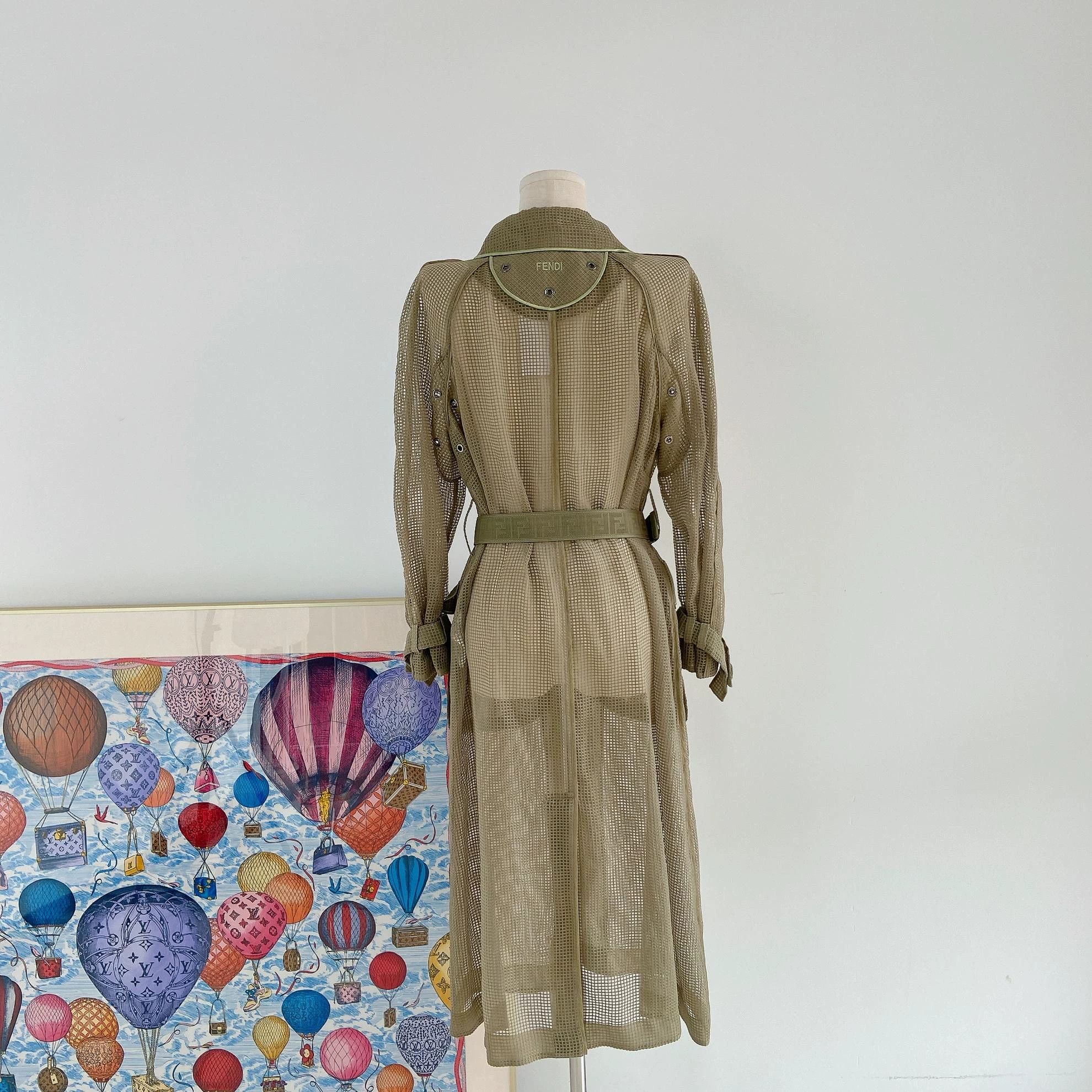 Fendi Fendi Green Trench Coat 40 EU Size S / US 4 / IT 40 - 2 Thumbnail