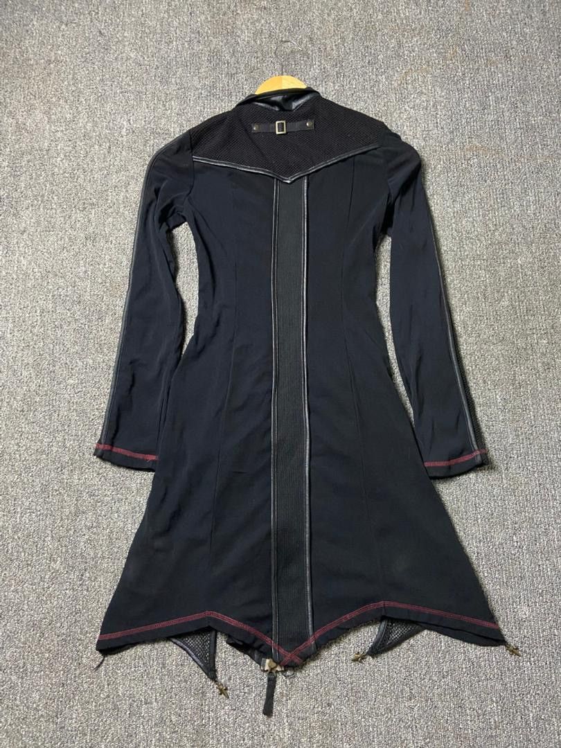 Japanese Brand Ozz Croce Punk Gothic Style Midi Dress (181) Size XXS / US 00 / IT 34 - 2 Thumbnail