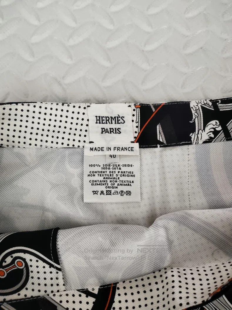 Hermes Hermes Twill print skirt, silk Size 26" / US 2 / IT 38 - 7 Thumbnail
