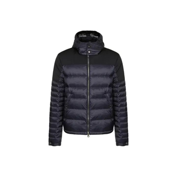 Burberry Color-Blocked Detachable Hooded Jacket