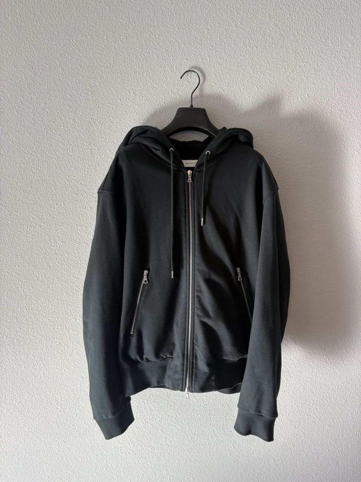 Dries Van Noten Dries Van Noten green/black zip hoodie Size US L / EU 52-54 / 3 - 1 Thumbnail