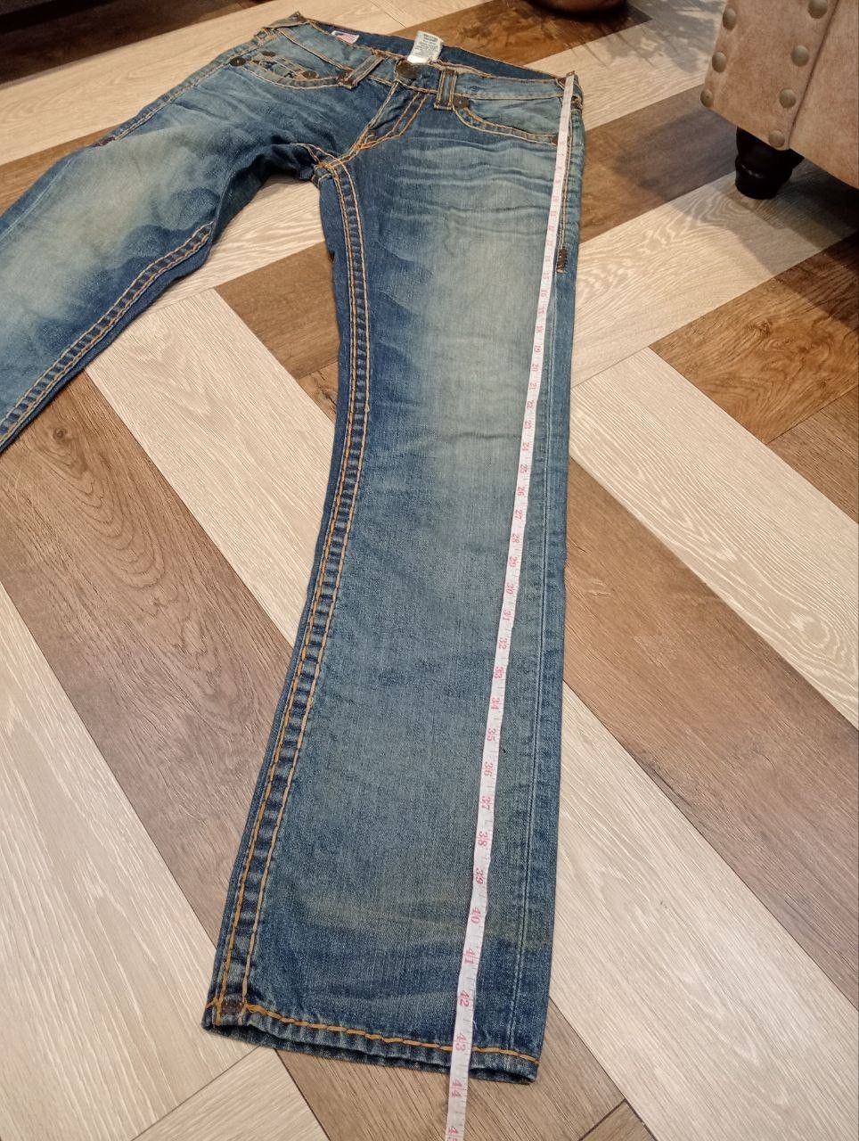 True Religion VINTAGE TRUE RELIGION WASHED BLUE DENIM PANTS Size US 29 - 22 Thumbnail