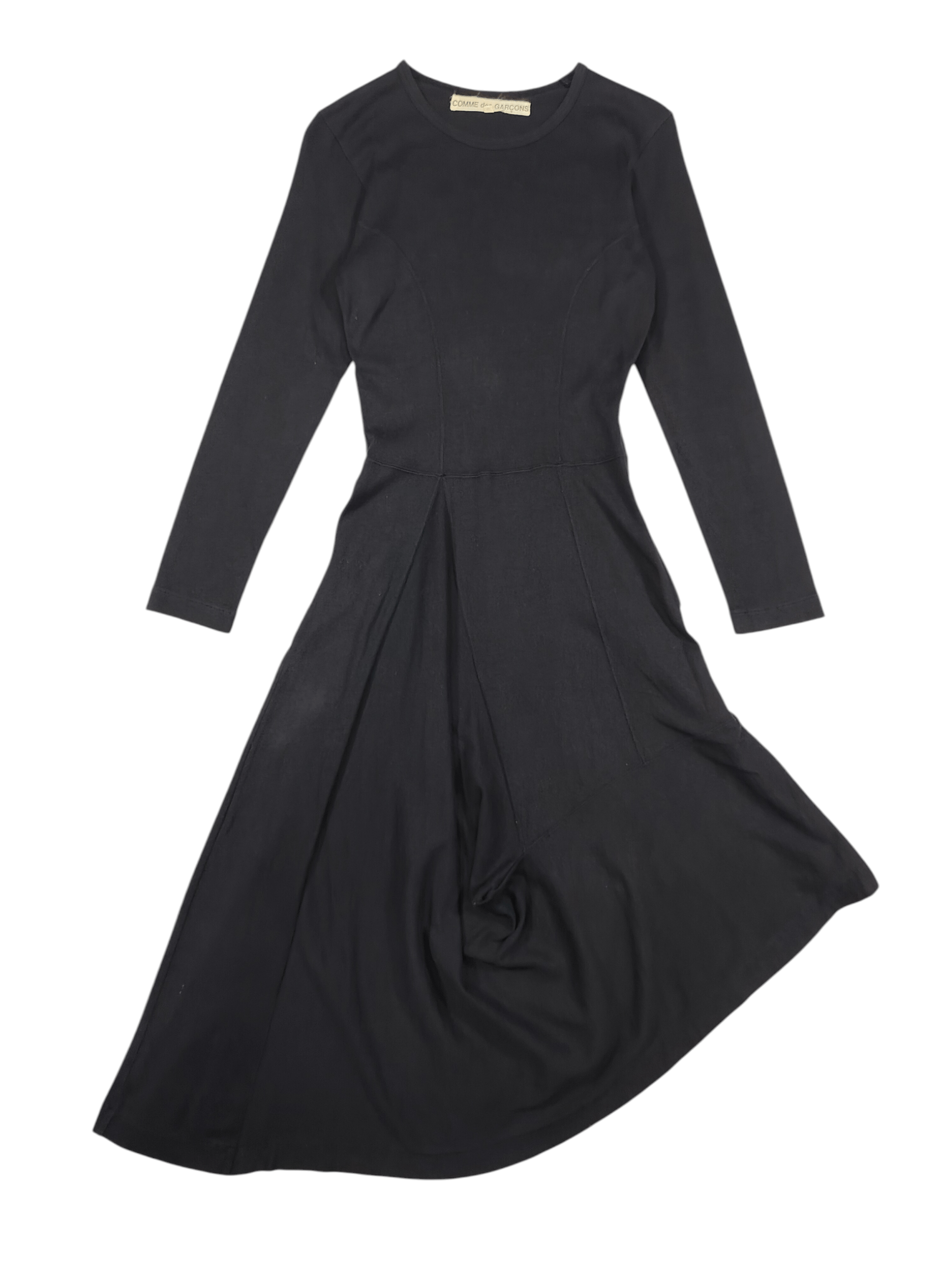 Comme des Garcons 90s CDG-Archive Experimental Cutting Asymmetric Draped Dress Size M / US 6-8 / IT 42-44 - 1 Thumbnail