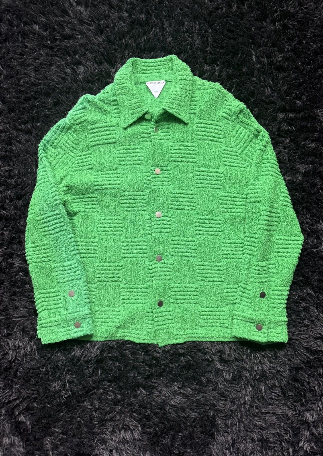 Bottega Veneta Intreccio Terry Cotton Jacket Spring 2022 Size US XL / EU 56 / 4 - 1 Thumbnail