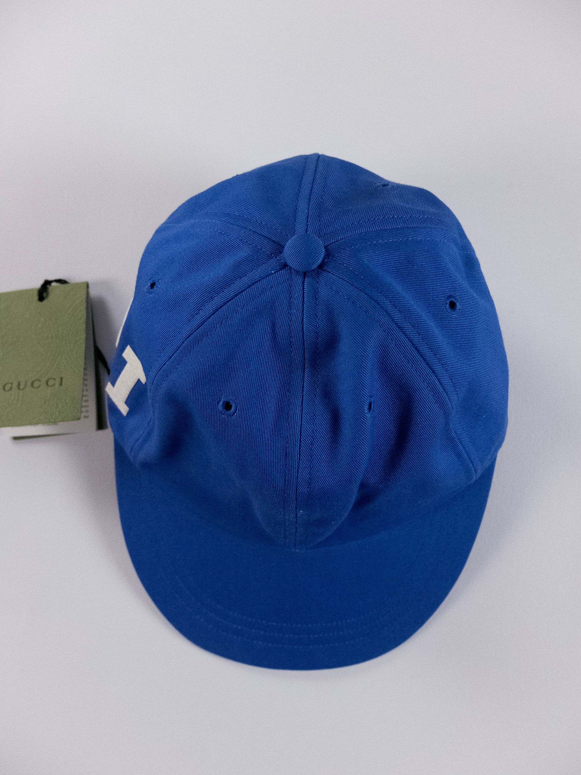 Gucci GUCCI 25 blue monogram dad cotton baseball cap Medium Size ONE SIZE - 7 Thumbnail