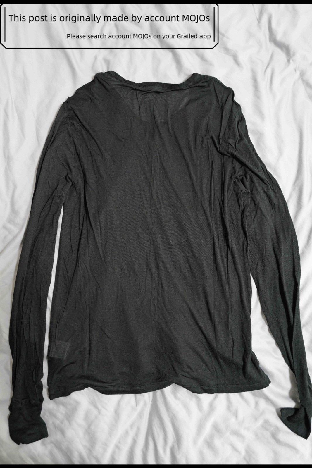 Dior Sz M Dior Homme 06AW Henry Neck L/S Black Tee mojos1313 Size US M / EU 48-50 / 2 - 2 Thumbnail