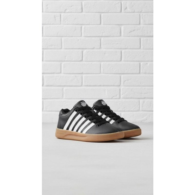 K-Swiss K-Swiss Classic Low Top Sneakers Black White 5-Stripe 11.5 Size US 11.5 / EU 44-45 - 1 Thumbnail