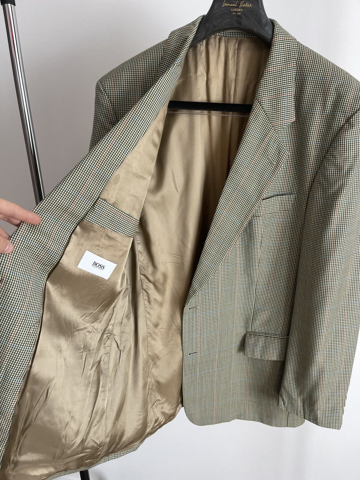Hugo Boss 🔥Vintage Hugo Boss blazer classic jacket wool+cashmere Size 46R - 6 Thumbnail