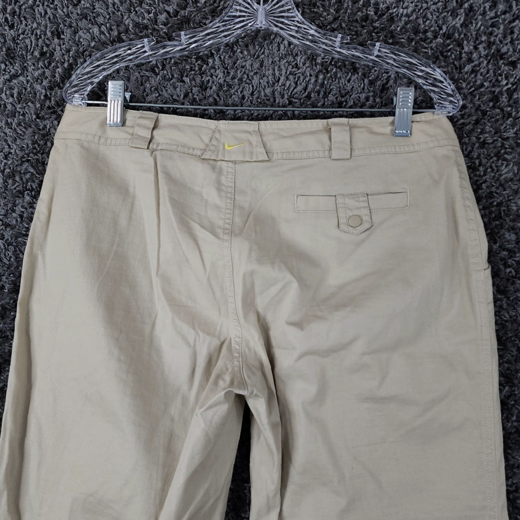 Nike Nike Women's Lightweight Cotton Capri Pants Size M Beige Activewear Size ONE SIZE - 7 Thumbnail