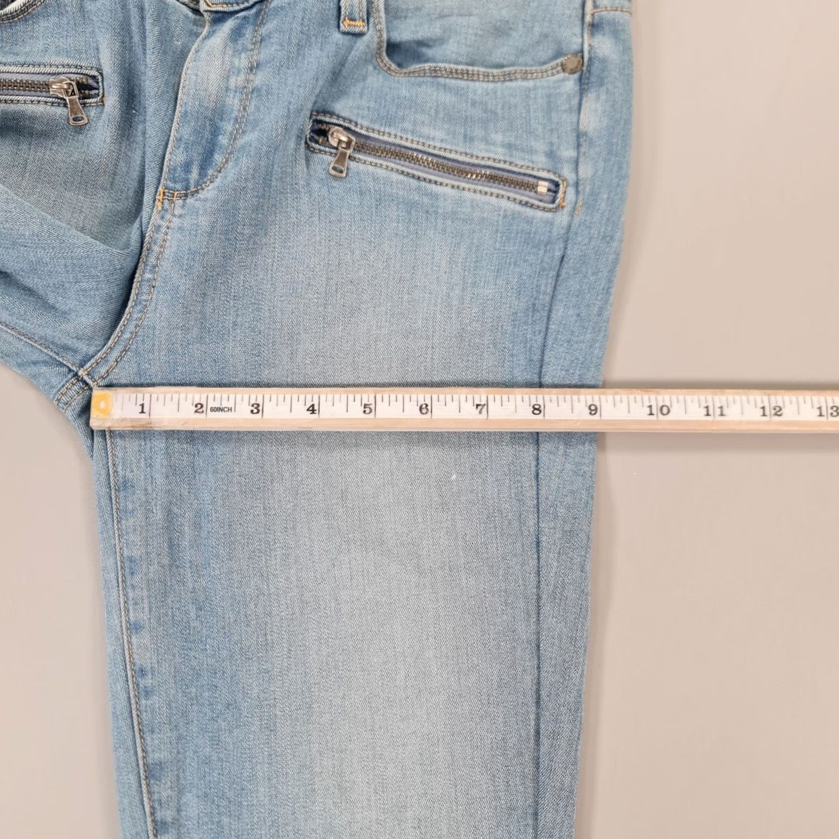 Paige Paige Jeans Women W29 L29 Jane Zip Skinny Stretch Denim Low Rise Blue 5 Pocket Modern City Designer Women's Jeans Size 29" - 7 Thumbnail