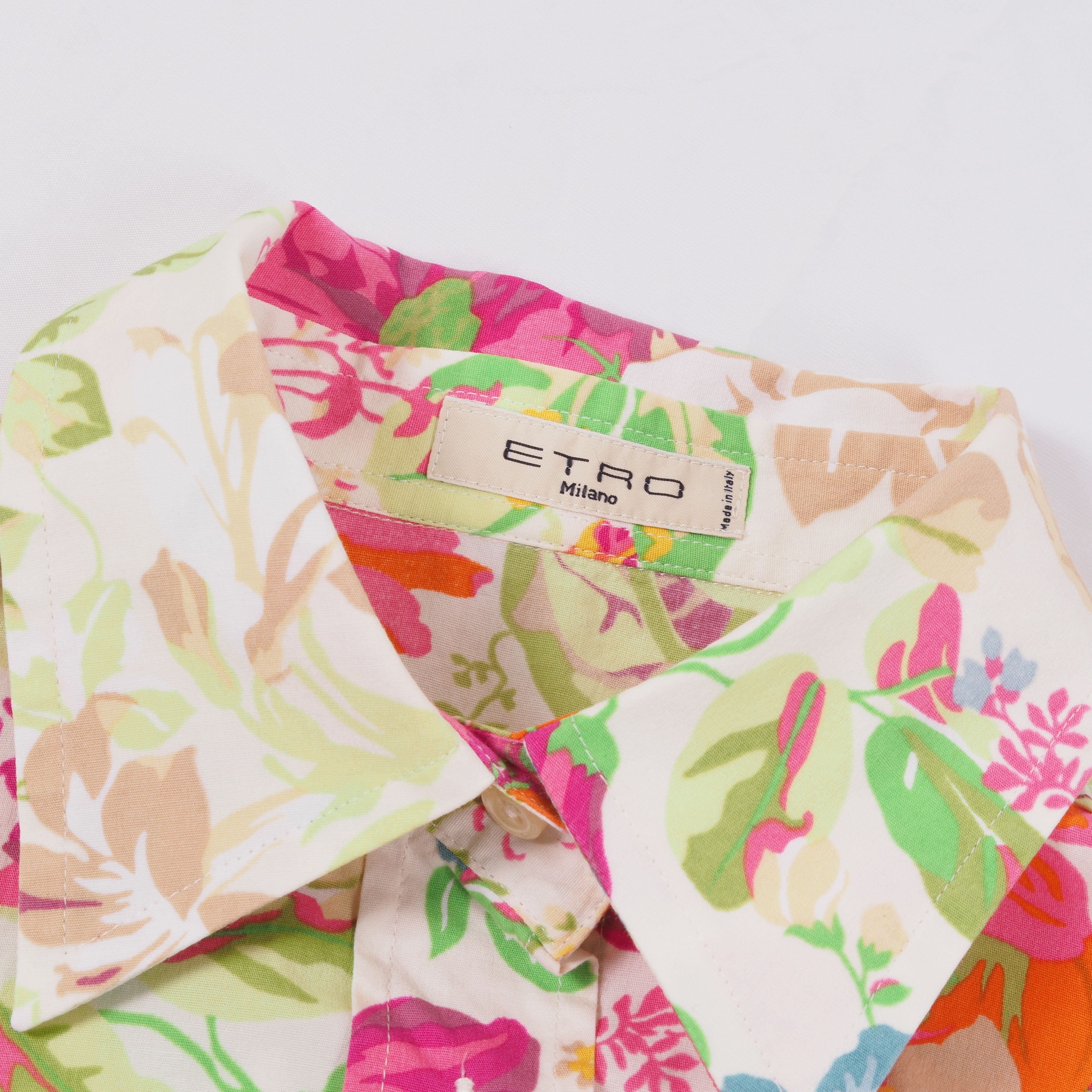 Etro ETRO Women's Floral Print Long Sleeve Blouse Shirt Size S / US 4 / IT 40 - 4 Thumbnail