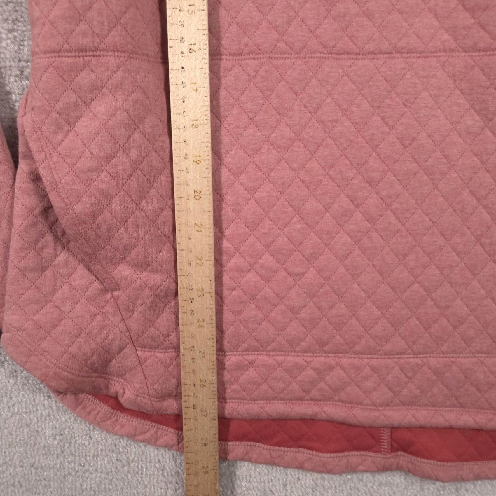 Pinko RBX Sweatshirt Womens XL Pink Quilted Cowl Neck Pullover Pockets Activewear Size XL / US 12-14 / IT 48-50 - 7 Thumbnail