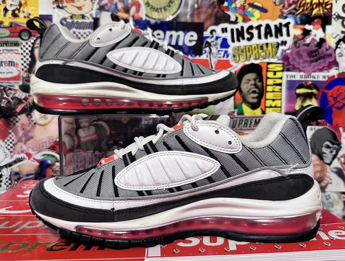 Nike × Vintage 2018 Nike Air Max 98 AH6799 104 Solar Red US 8.5 10W 1998 Size US 8.5 / EU 41-42 - 3 Thumbnail