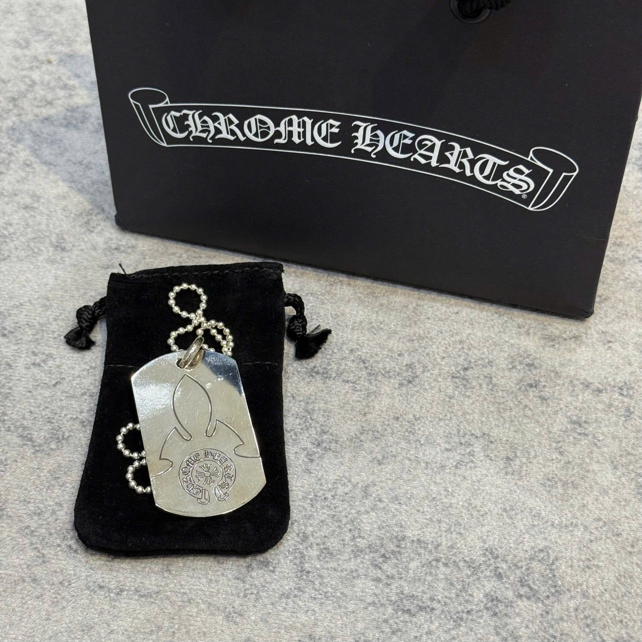 Chrome Hearts CHROME HEARTS RS 3 Cross Dog Tag | Grailed