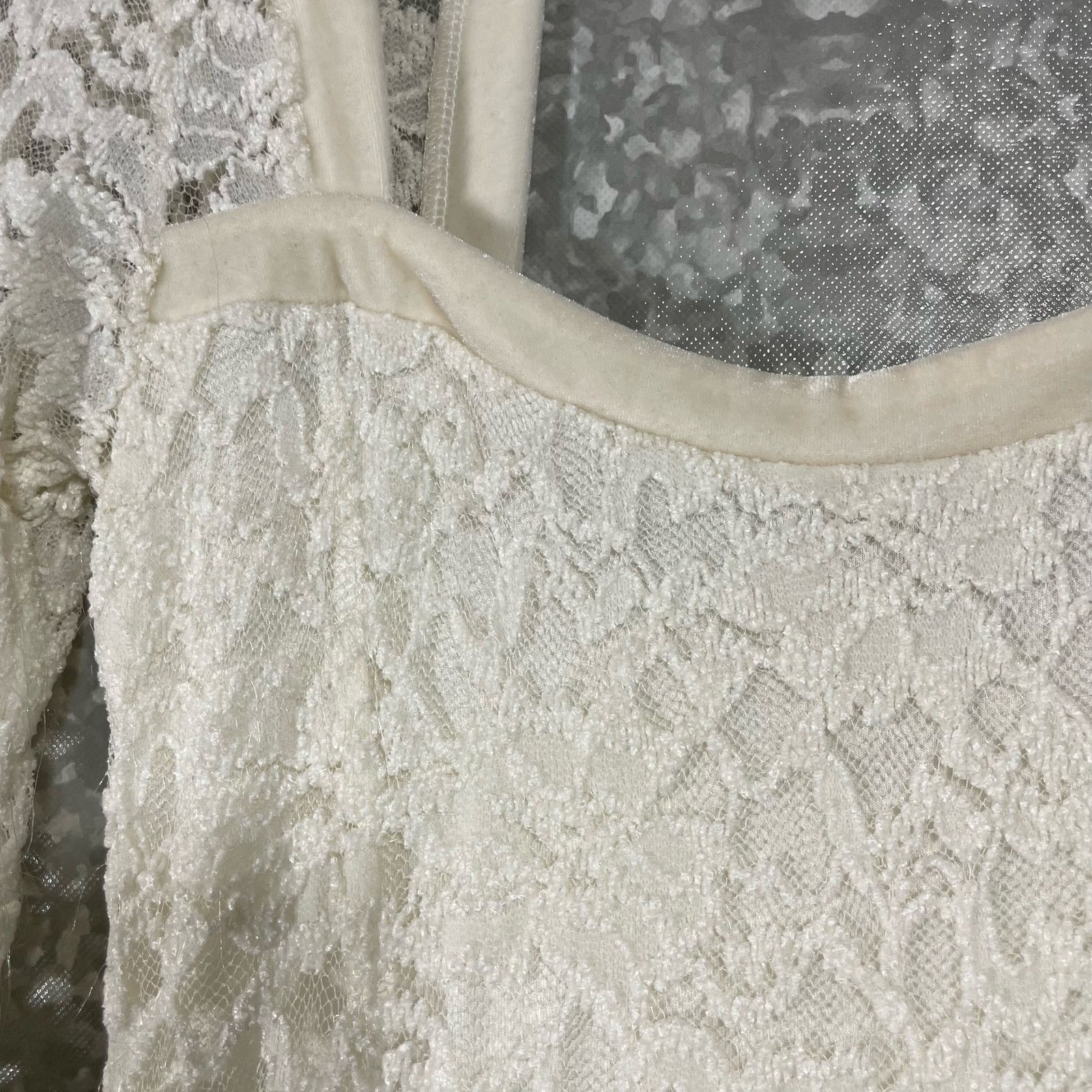 Free People Free People Women's Ivory Lace Flirt For You Dress - Small Size S / US 4 / IT 40 - 4 Thumbnail