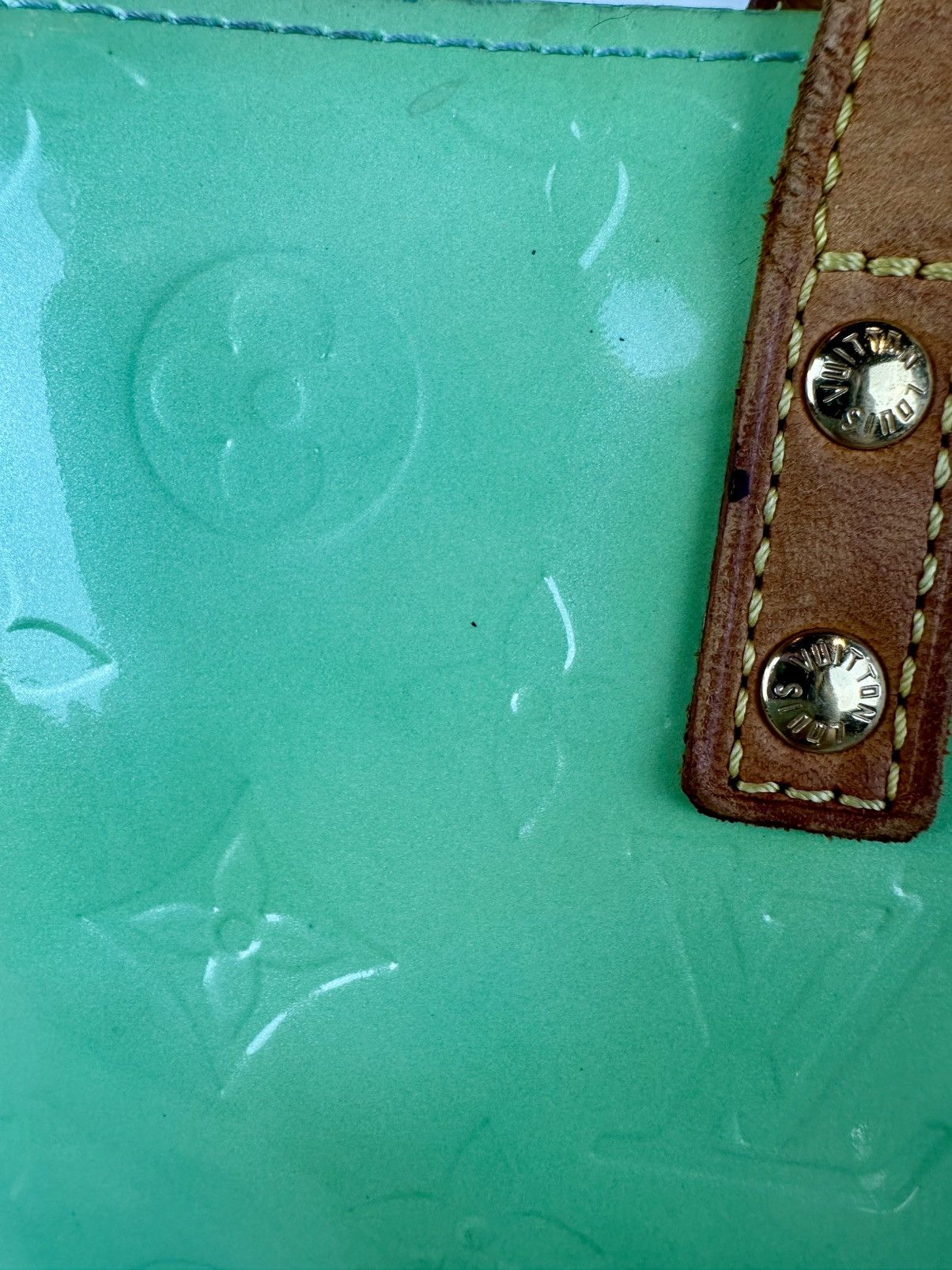 Louis Vuitton Louis Vuitton Green Vernis Reade PM Size ONE SIZE - 15 Thumbnail