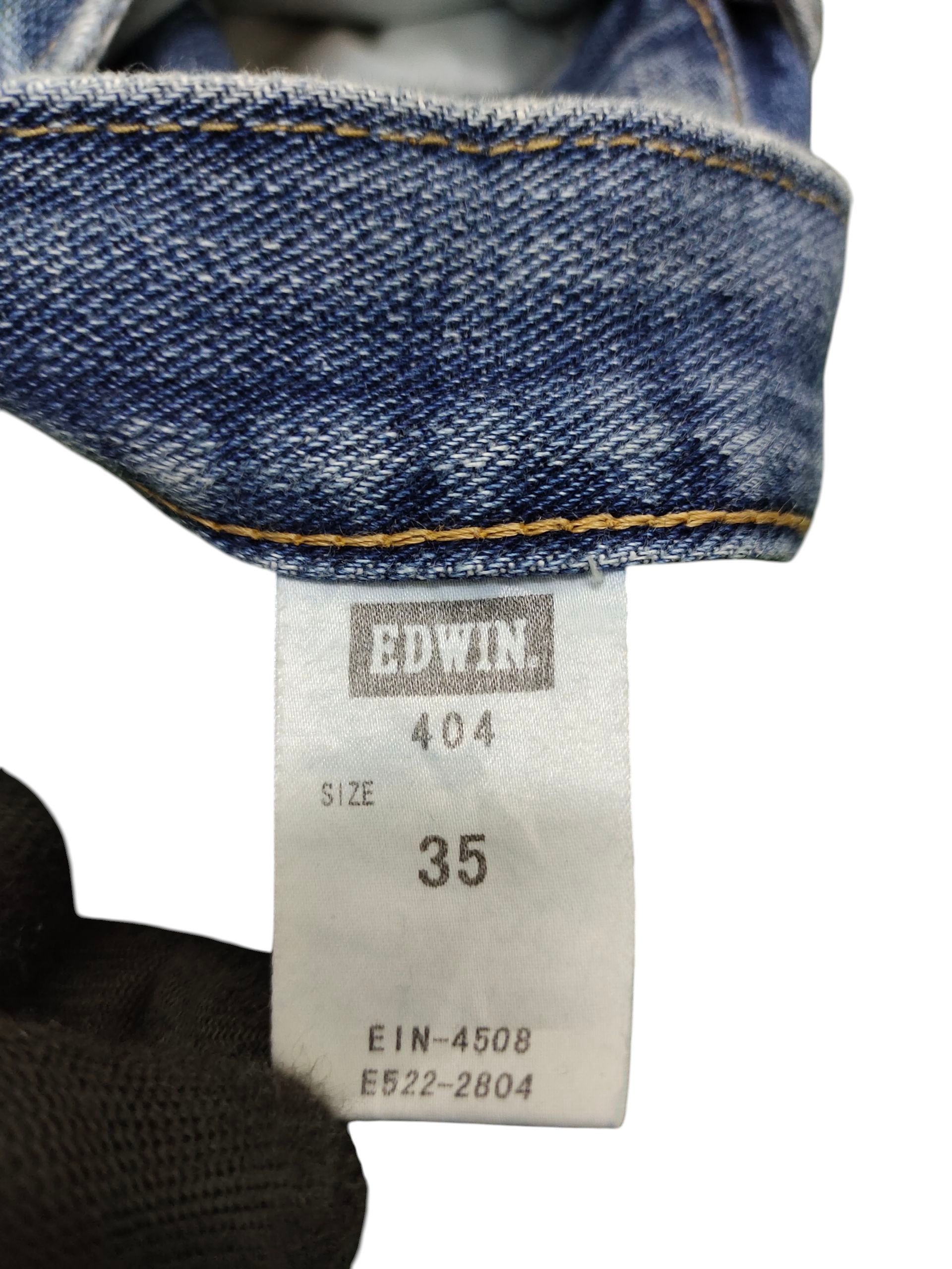 Comme des Garcons × Undercover Vintage 90s Edwin 404 Regular Distress Faded Denim Jeans Size US 35 - 12 Thumbnail