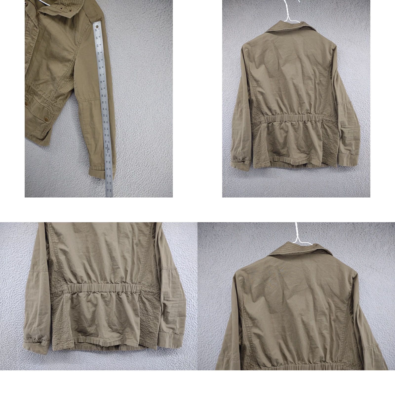 Vintage Le3no Green Full Zip Jacket Women's Medium Military Style Outdoor Safari Size M / US 6-8 / IT 42-44 - 8 Thumbnail