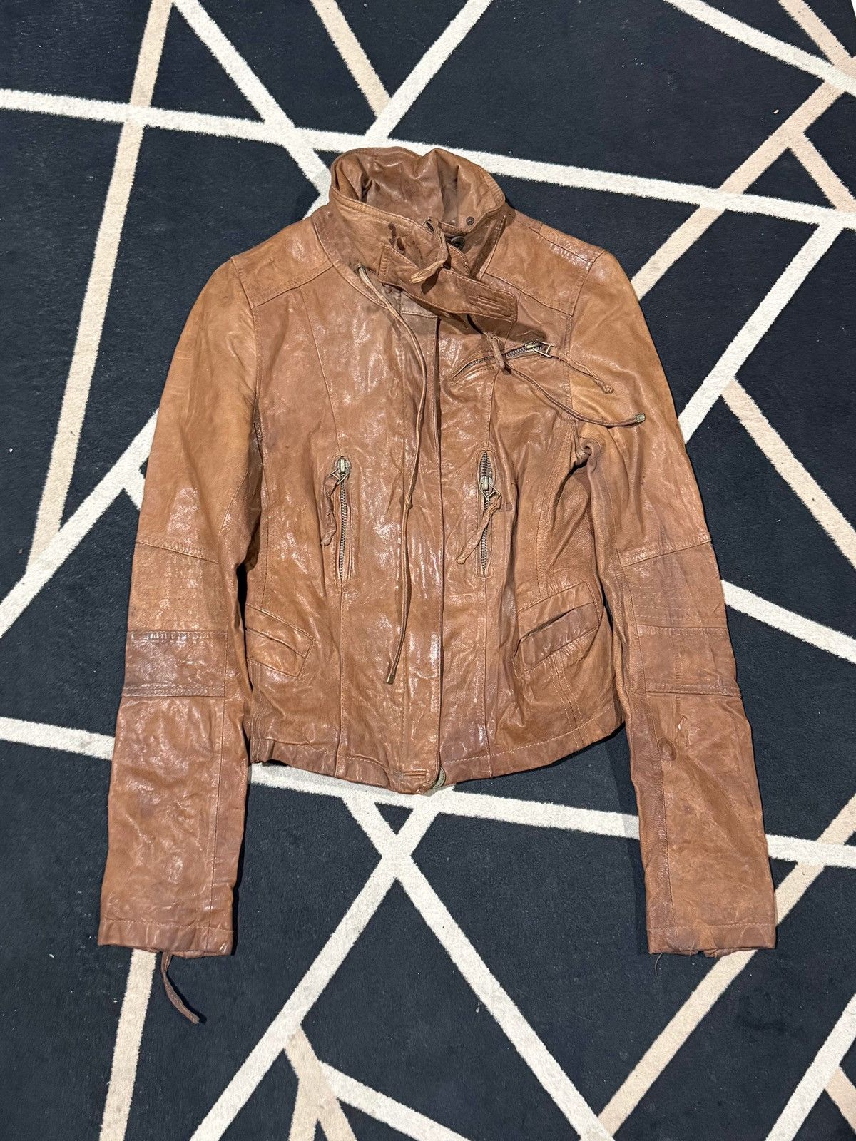 Le Grande Bleu (L.G.B.) Leather Jacket Japanese Brand Goa Styled Size US S / EU 44-46 / 1 - 3 Thumbnail