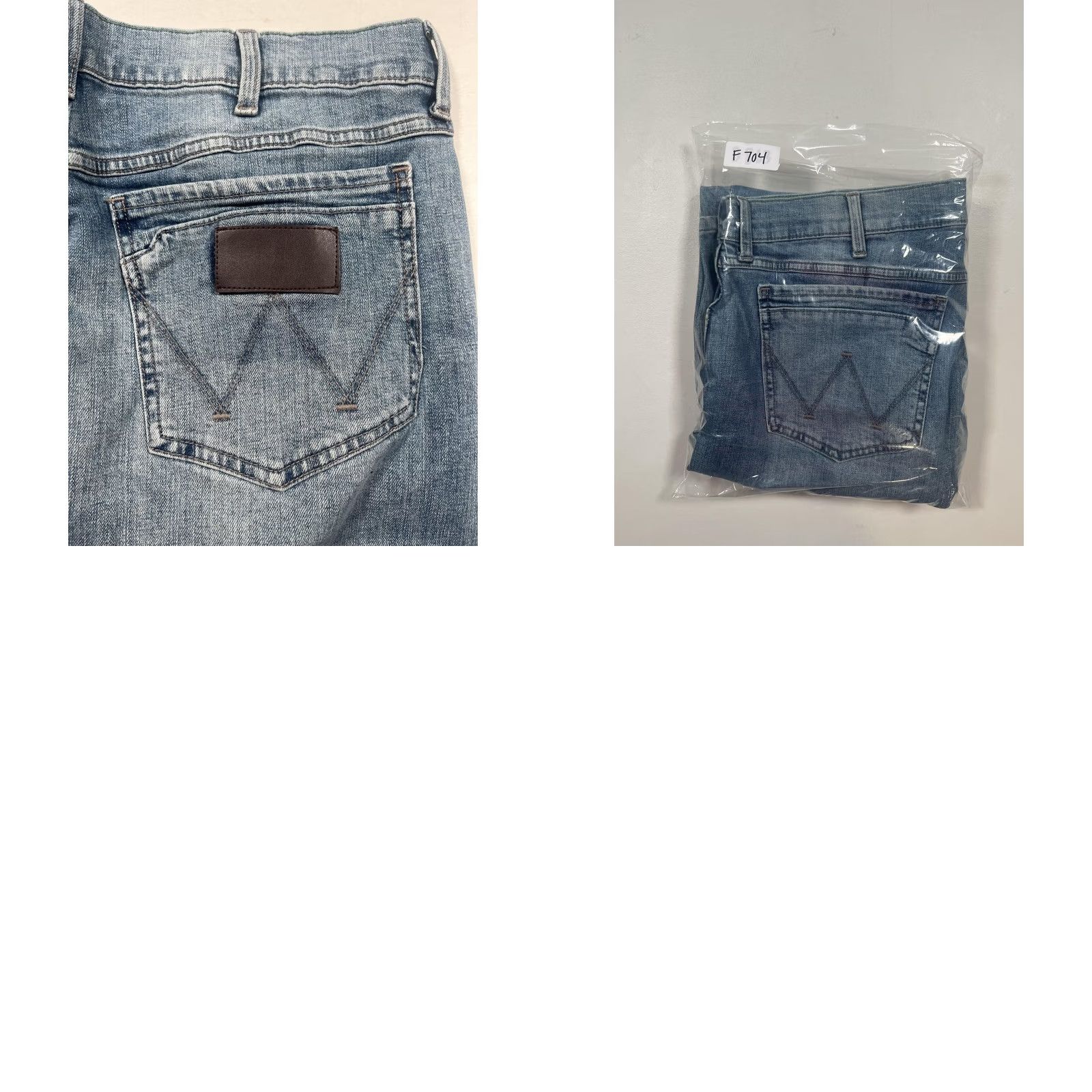 Wrangler Wrangler Jeans Mens 38x36 Blue Relaxed Straight Denim Distressed Med Wash Size US 38 / EU 54 - 9 Thumbnail