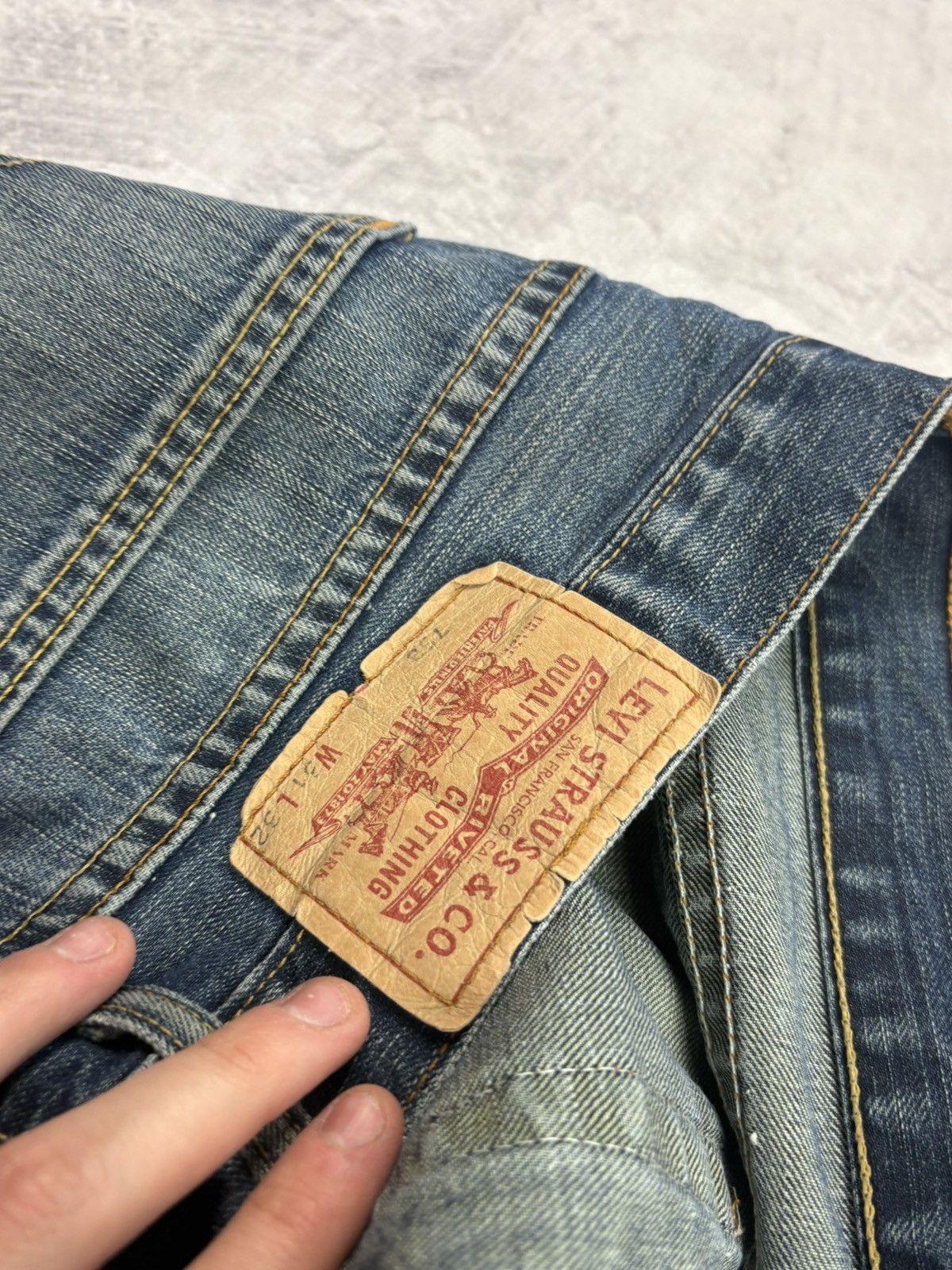 Levi's VINTAGE LEVIS 758 DENIM WASHED PANTS RETRO Size US 32 / EU 48 - 10 Thumbnail