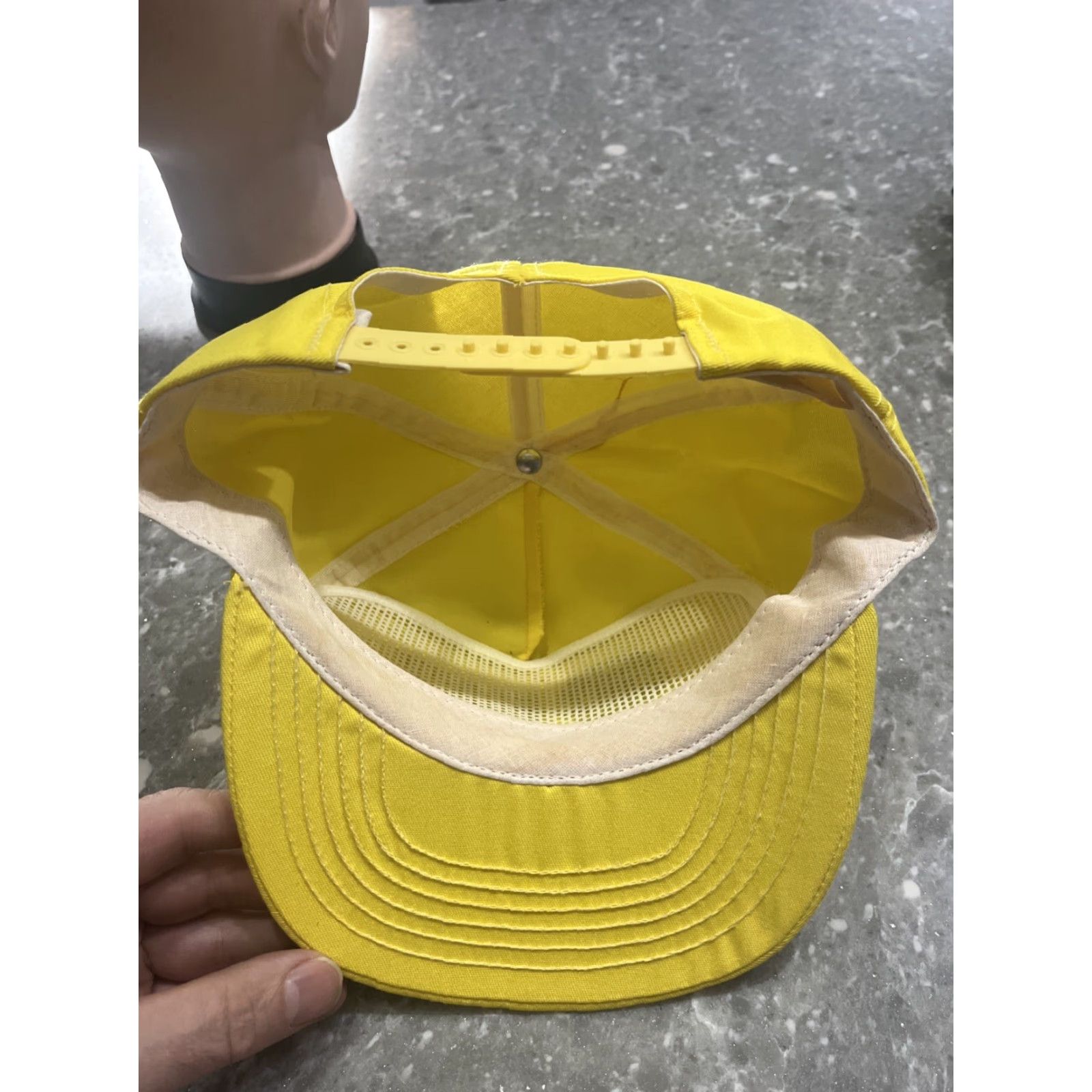 NASCAR VINTAGE Nascar Charlotte Motor Speedway Racing Snapback Hat Cap Baseball Cap One Size Yellow USA Mens Size ONE SIZE - 5 Thumbnail