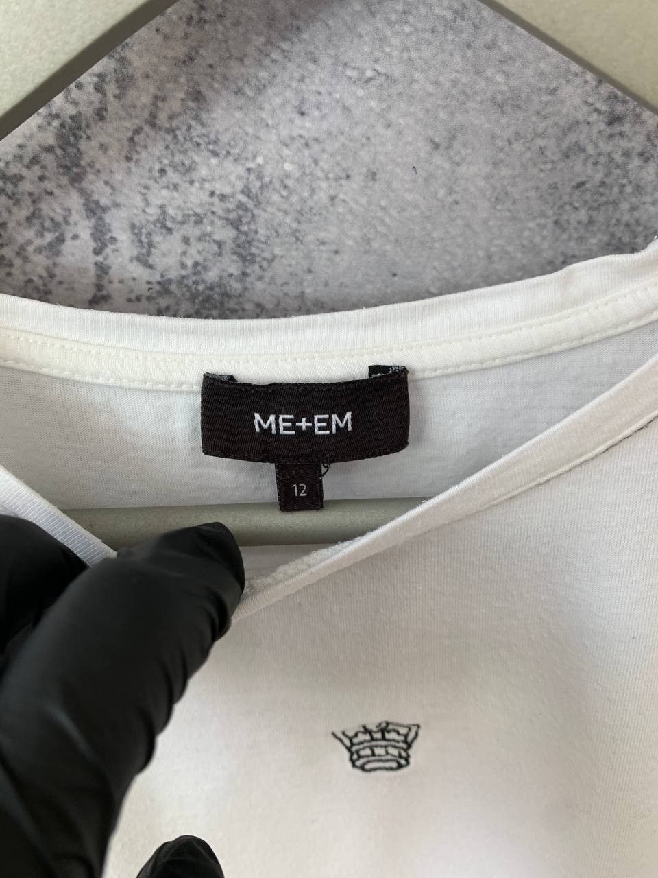 Designer ME+EM Blouse T-Shirt Cotton Modal Logo White size 12 Size XL / US 12-14 / IT 48-50 - 10 Thumbnail