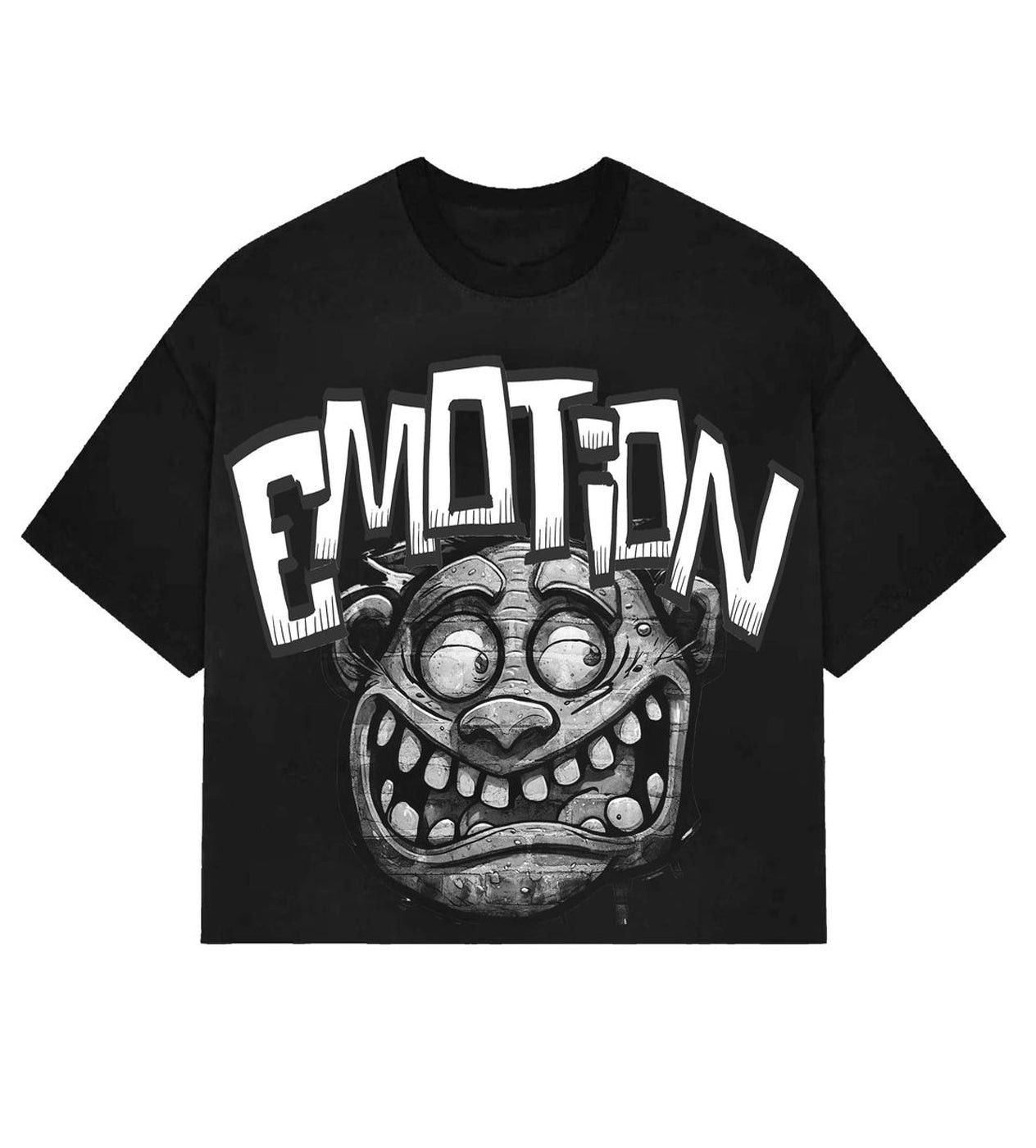 Other Mixed Emotions Monster Cropped Tee Black Size US XL / EU 56 / 4 - 1 Thumbnail