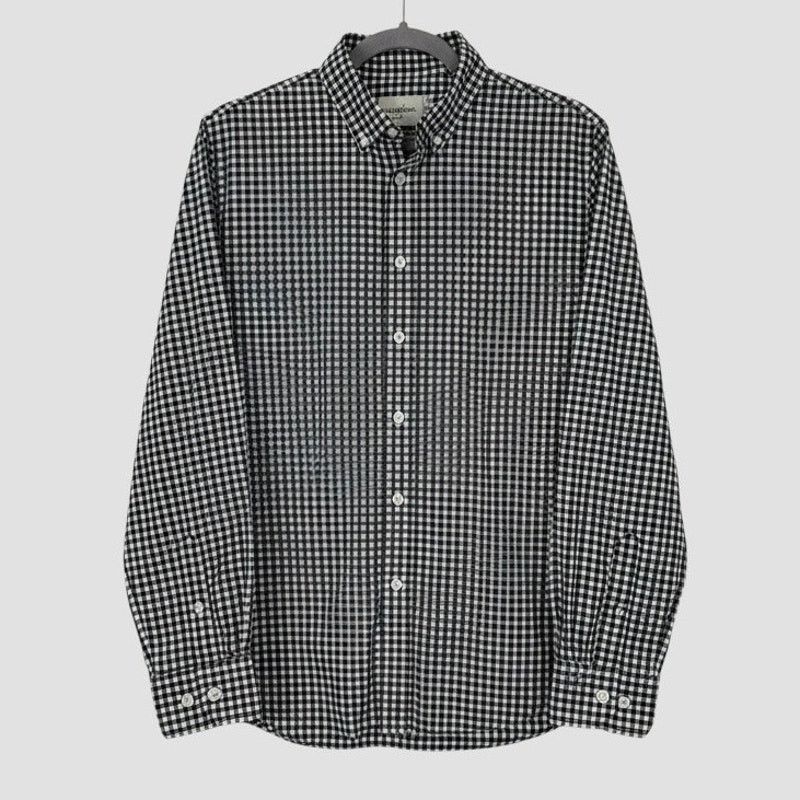 Other Goodfellow & Co Navy & White Gingham Slim Fit Button Down Size US M / EU 48-50 / 2 - 1 Thumbnail