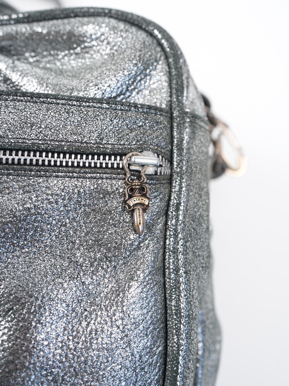 Chrome Hearts Chrome Hearts Diaper Bag Silver Metallic Leather Size ONE SIZE - 8 Thumbnail
