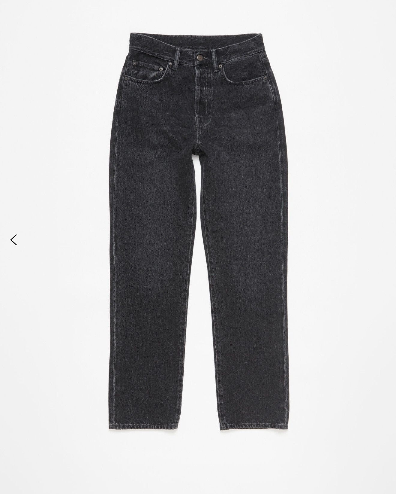 Acne Studios Acne Studios Mece Vintage Black High-Rise Straight Jeans Size 26" / US 2 / IT 38 - 1 Thumbnail