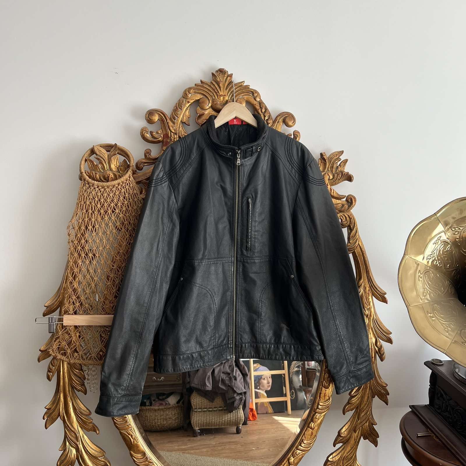 Puma Vintage Rare Puma Leather Jacket Motostyle Size US XL / EU 56 / 4 - 1 Thumbnail