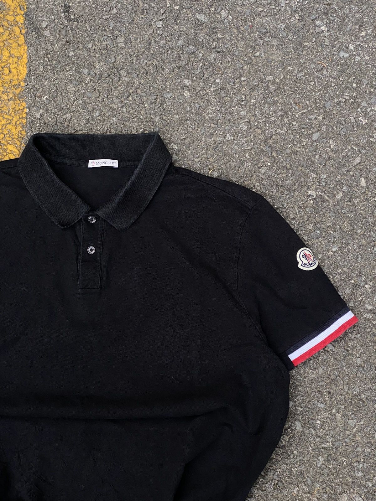 Moncler Moncler Black Polo - Size XXL Size US XXL / EU 58 / 5 - 1 Thumbnail
