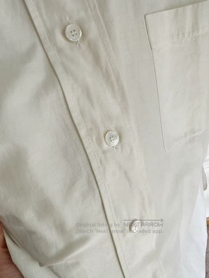 Hermes Hermes White Stand Collar Shirt Size XXS / US 00 / IT 34 - 9 Thumbnail