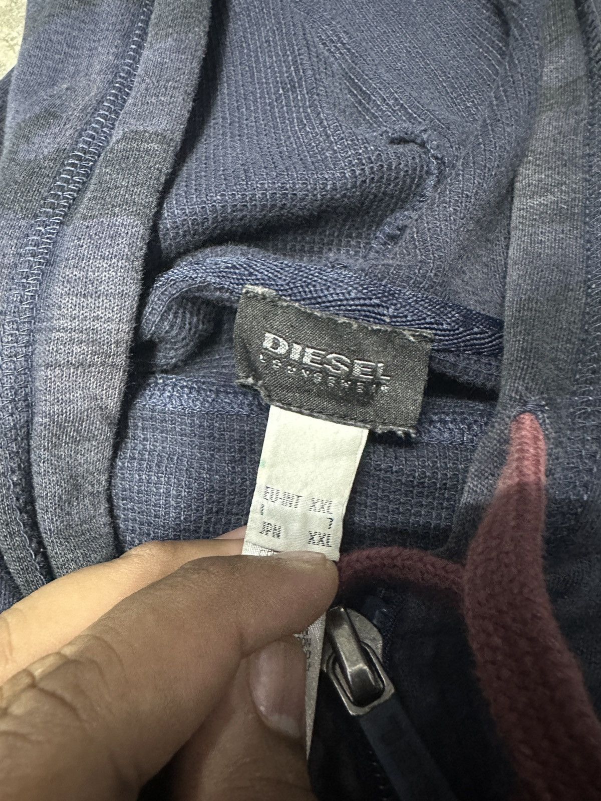 Diesel × Japanese Brand × Vintage Sun Faded 🔥 Vintage Y2K Diesel Hoodie Rare Size US XXL / EU 58 / 5 - 11 Thumbnail
