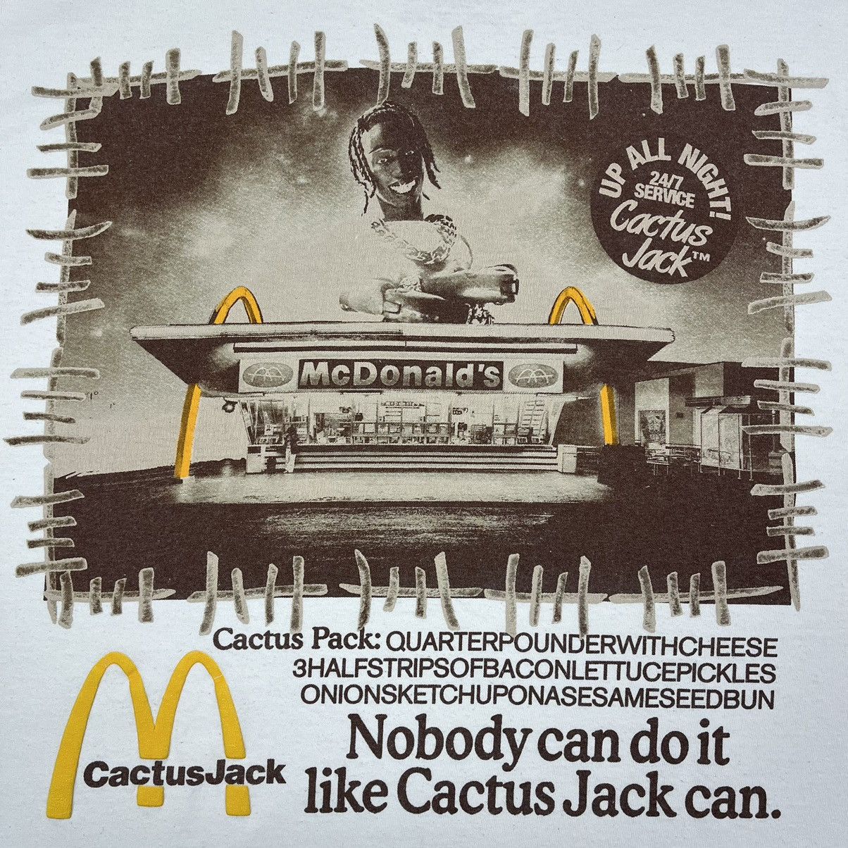 Travis Scott Cactus Jack by Travis Scott McDonalds tee Size US L / EU 52-54 / 3 - 3 Thumbnail
