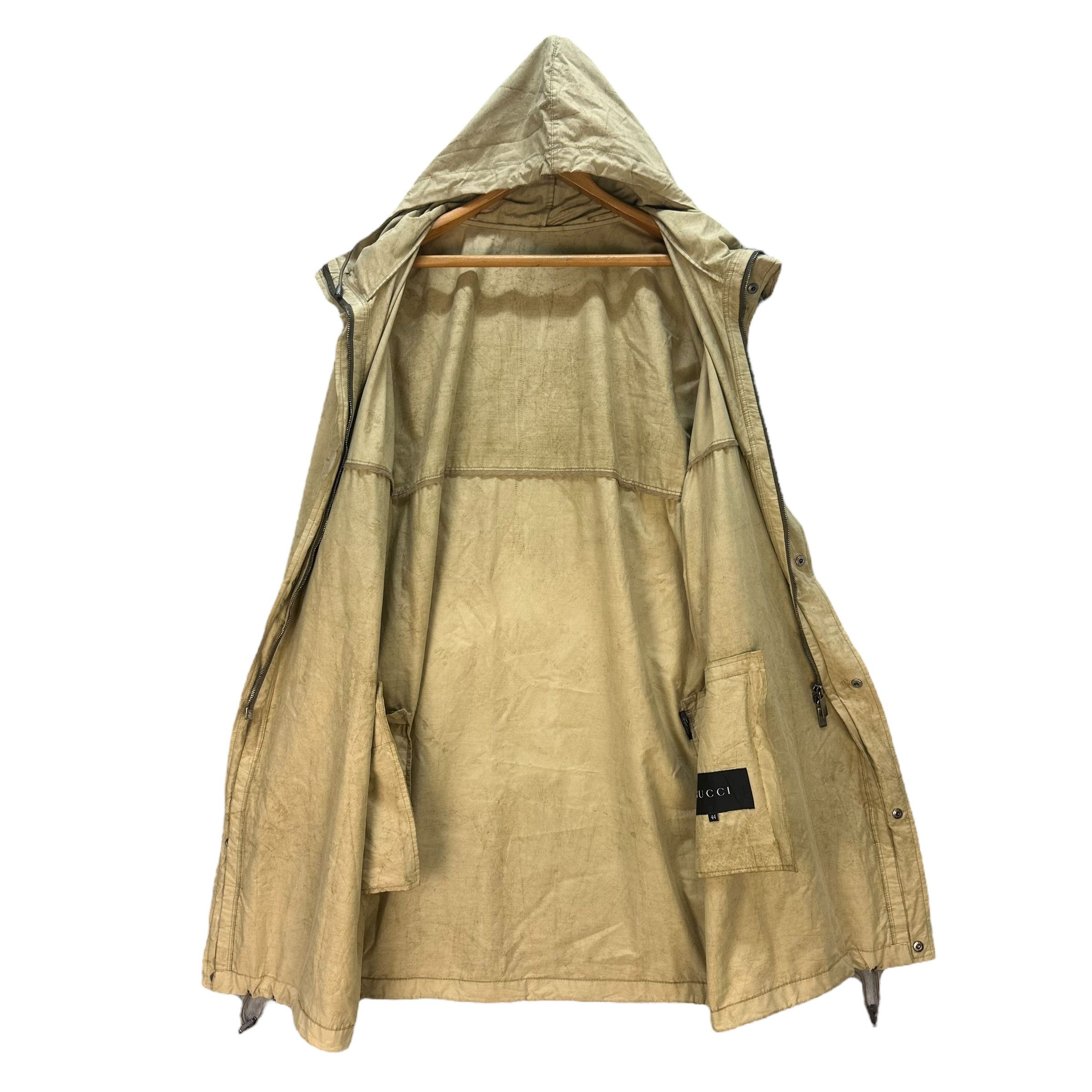 Gucci Vintage GUCCI Trashed Raincoat Jacket #A72-1751 Size US L / EU 52-54 / 3 - 10 Thumbnail