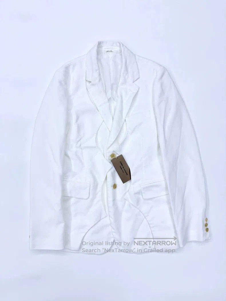 Comme des Garcons COMME des GARCONS HOMME PLUS White Blazer. Size US M / EU 48-50 / 2 - 2 Thumbnail